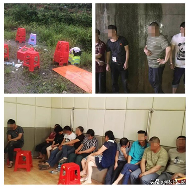 赌徒聚赌被警方一锅端,在赣州赌博被抓