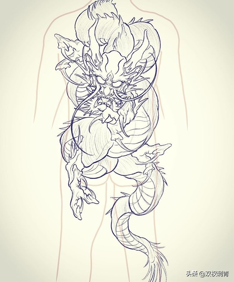 汉代龙纹图腾图案,龙纹图腾图案