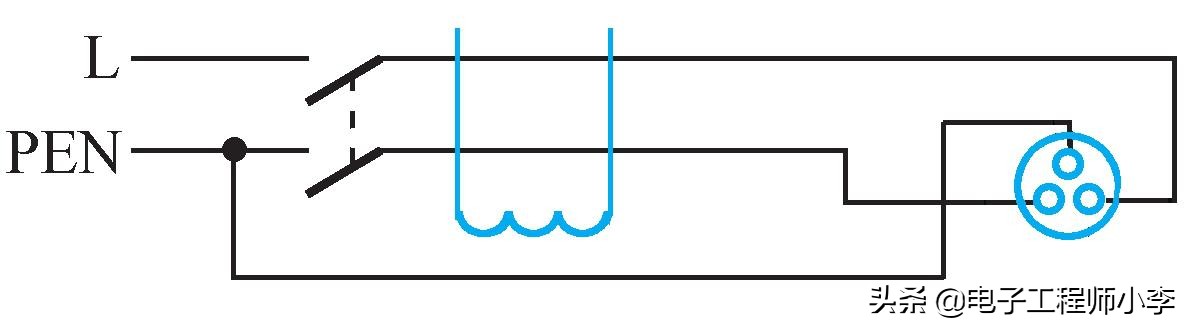 漏电保护器的接线方法,1p漏电保护器接线图