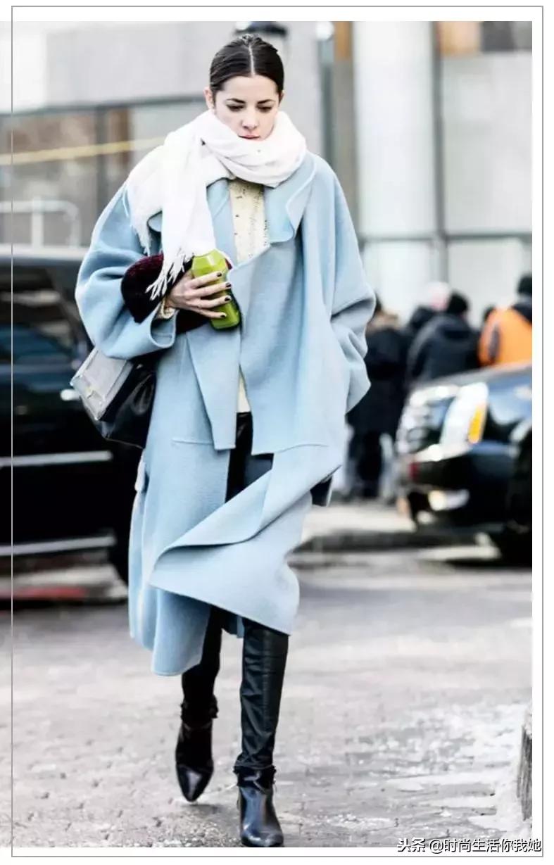 你穿“大衣+围巾”的样子，帅呆了！