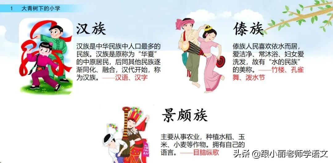 大青树下的小学重要背诵内容,大青树下的小学重点知识点