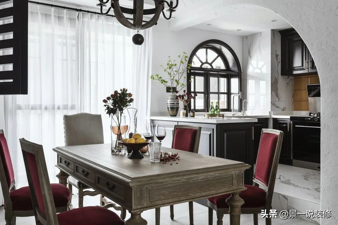 146㎡四室改三室，美式乡村混搭风，装修花费58万，漂亮