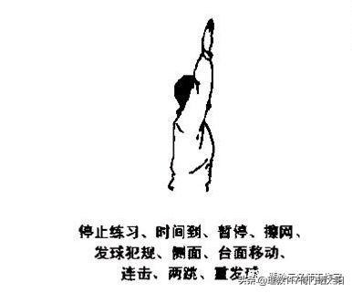 乒乓球裁判手势及术语,裁判讲解乒乓球比赛