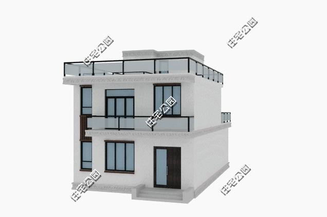 农村自建瓦房简单实用户型,农村盖房露台设计