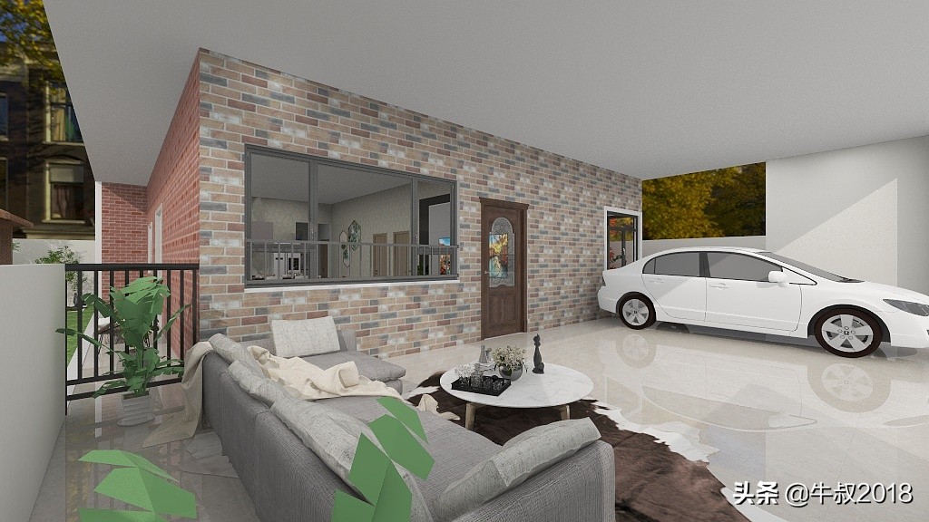 乡村养老别墅带庭院,农村简单养老房小户型设计