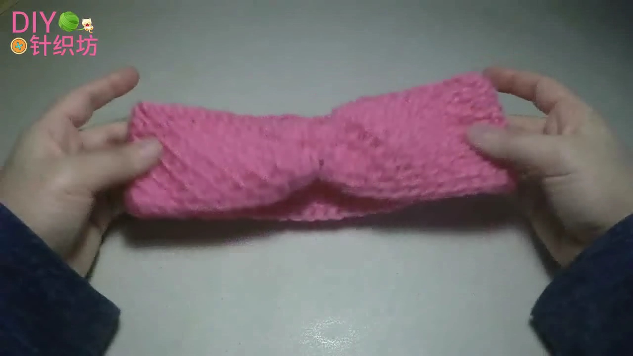 碎花复古飘带蝴蝶结发带,法式交叉针织发带