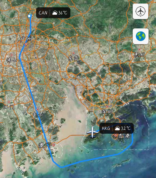 国内最短的航线广州飞深圳,不能从广州直飞香港吗