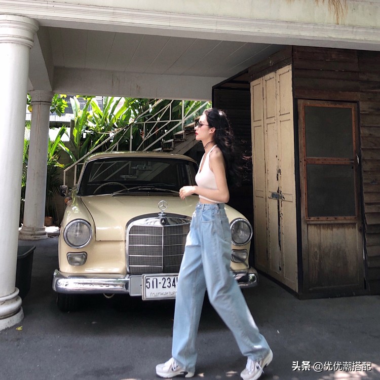 适合夏天搭配阔腿裤穿的上衣,夏季女上衣显瘦搭配阔腿裤