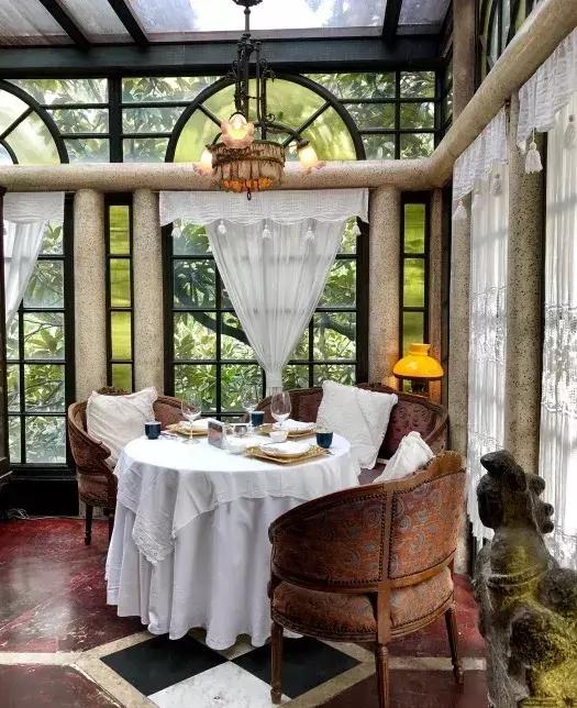 海派轻奢风格露台餐厅,低调轻奢露台餐厅