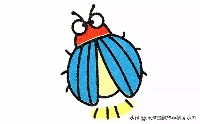 可爱的小昆虫简笔画,我认识的昆虫简笔画