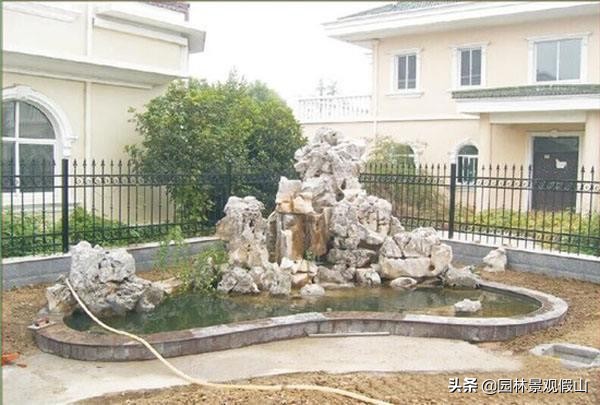 庭院小型假山鱼池造价多少钱建好,私家庭院鱼池假山设计制作方法