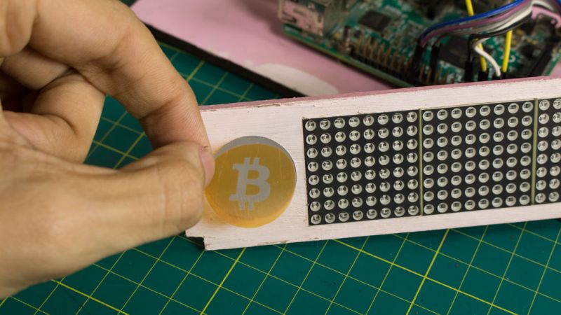 树莓派+点阵制造*币特比***踪器追**