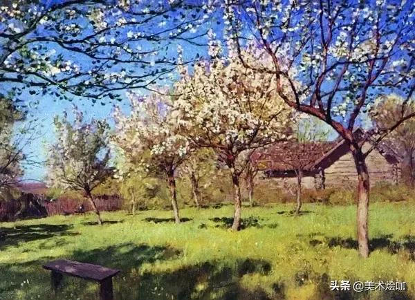 俄国画家列维坦的风景画,俄国画家伊萨克列维坦