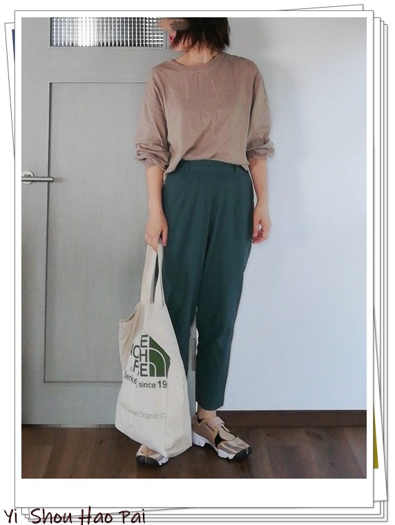 绿色阔腿裤套装搭配什么颜色外套,绿色阔腿裤女款爆款2022新款西裤