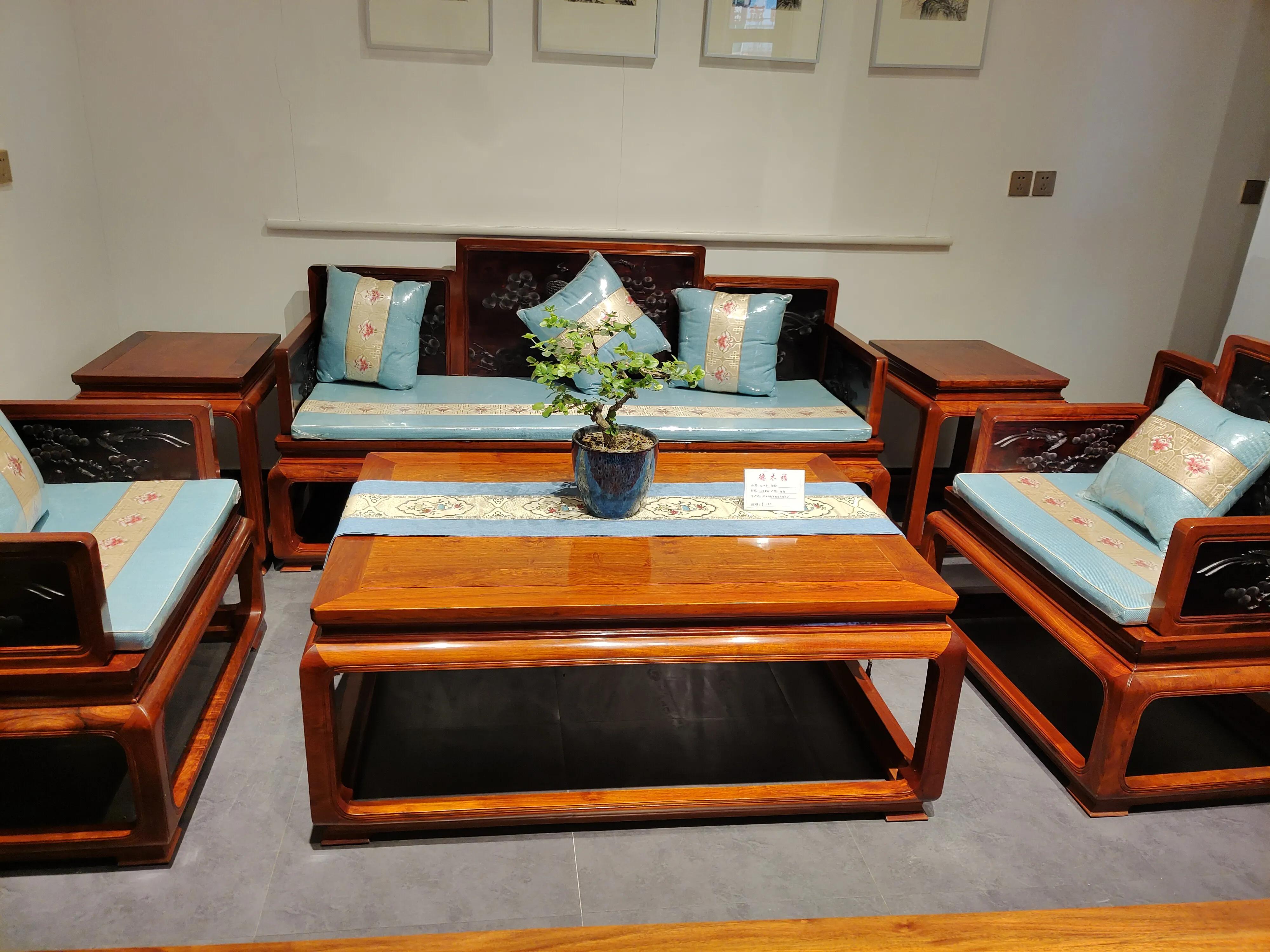 欧式红木家具实物效果图,欧式红木家具效果图大全