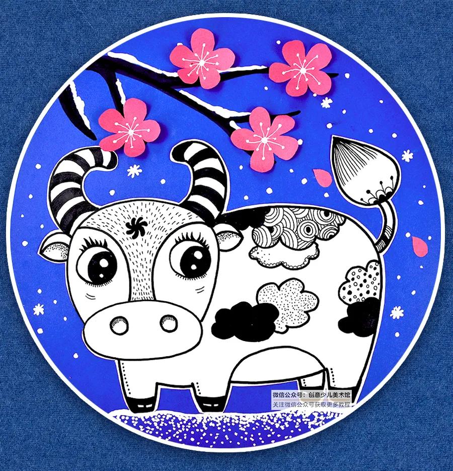 黑白线描与色彩结合儿童画,公主线描画儿童画