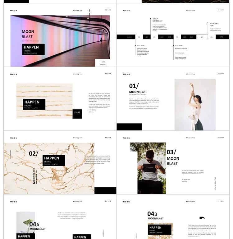 400套精简室内设计ppt,高大上的ppt设计图