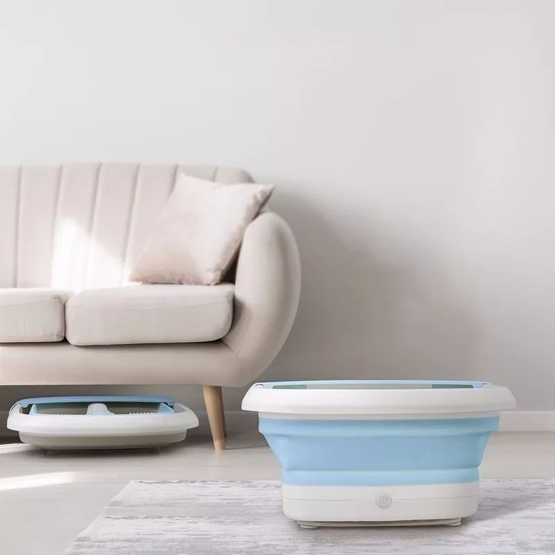 能折叠会按摩的恒温足浴盆,可以加热带按摩的洗脚盆