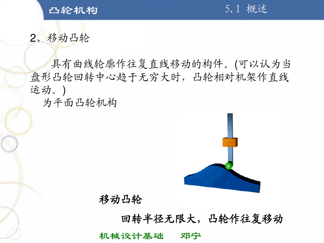 掌握凸轮机构的基本知识,凸轮机构知识导图