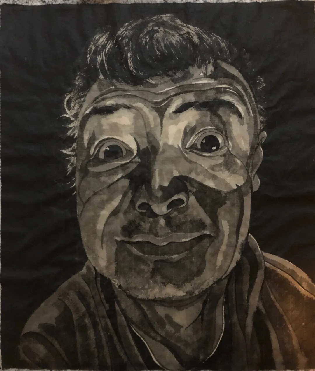 方增先水墨人物画作品欣赏图文,方力钧画自然风景