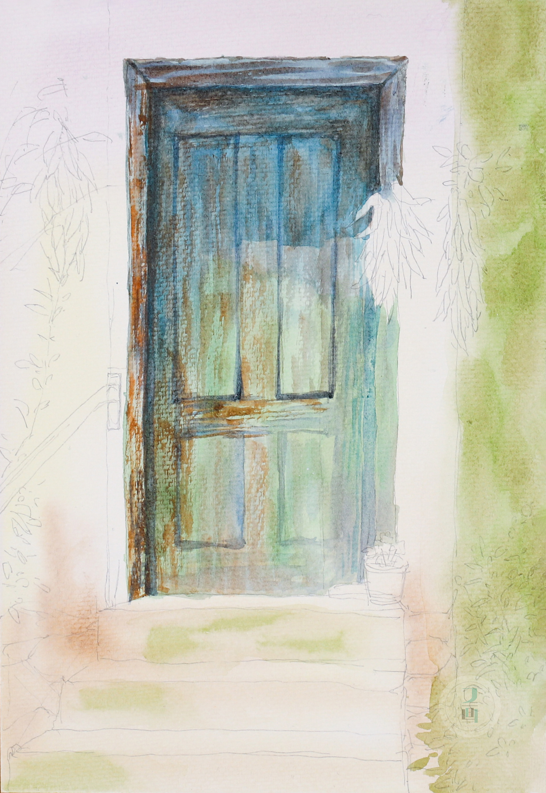 简单随性的水彩教程,水彩生动技巧视频