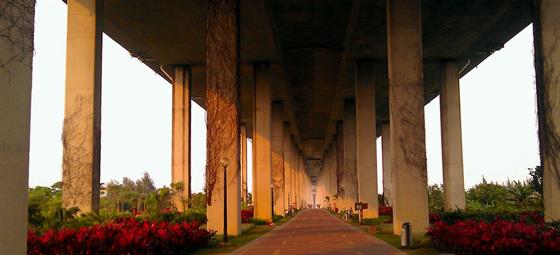 湛江坡头沿海花园,湛江海湾大桥东岸