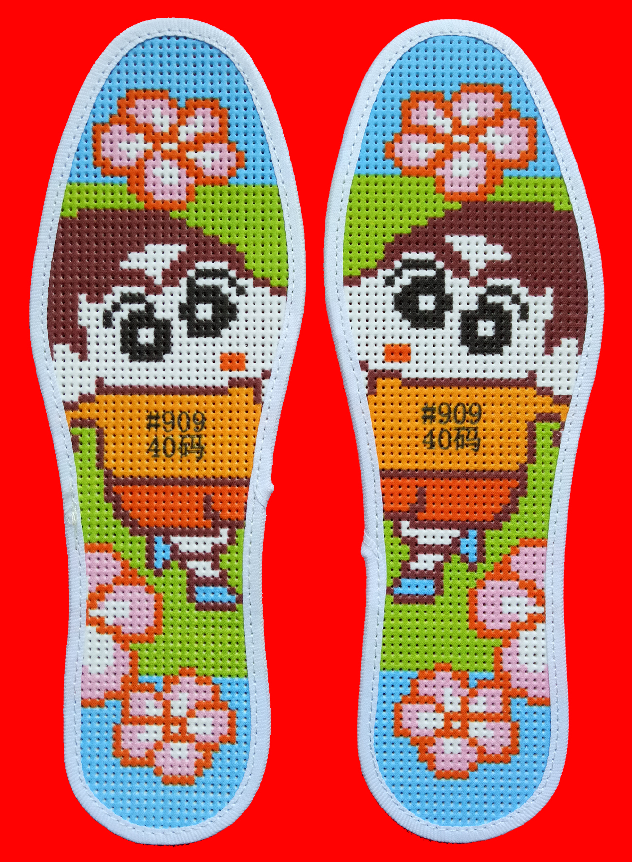 鞋垫表达的情感,吉祥如意绣花的鞋垫