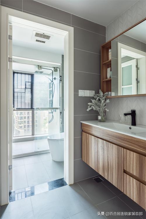 长方形一字卫生间尺寸布局,卫生间三分离设计布局尺寸