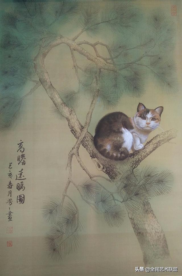 栩栩如生的小猫眯,原来是才女画家贺芳芳的作品