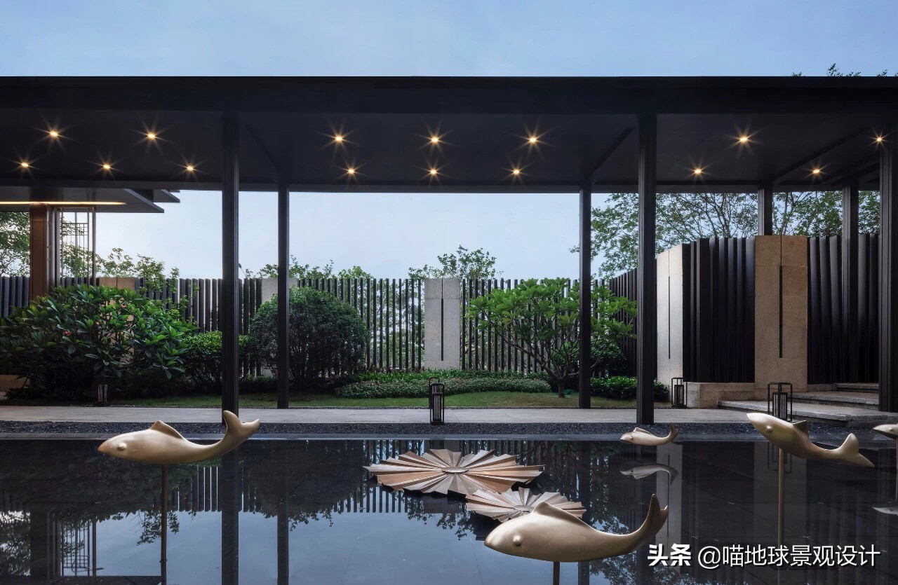 庭院景观设计60平,景观庭院设计大型造景