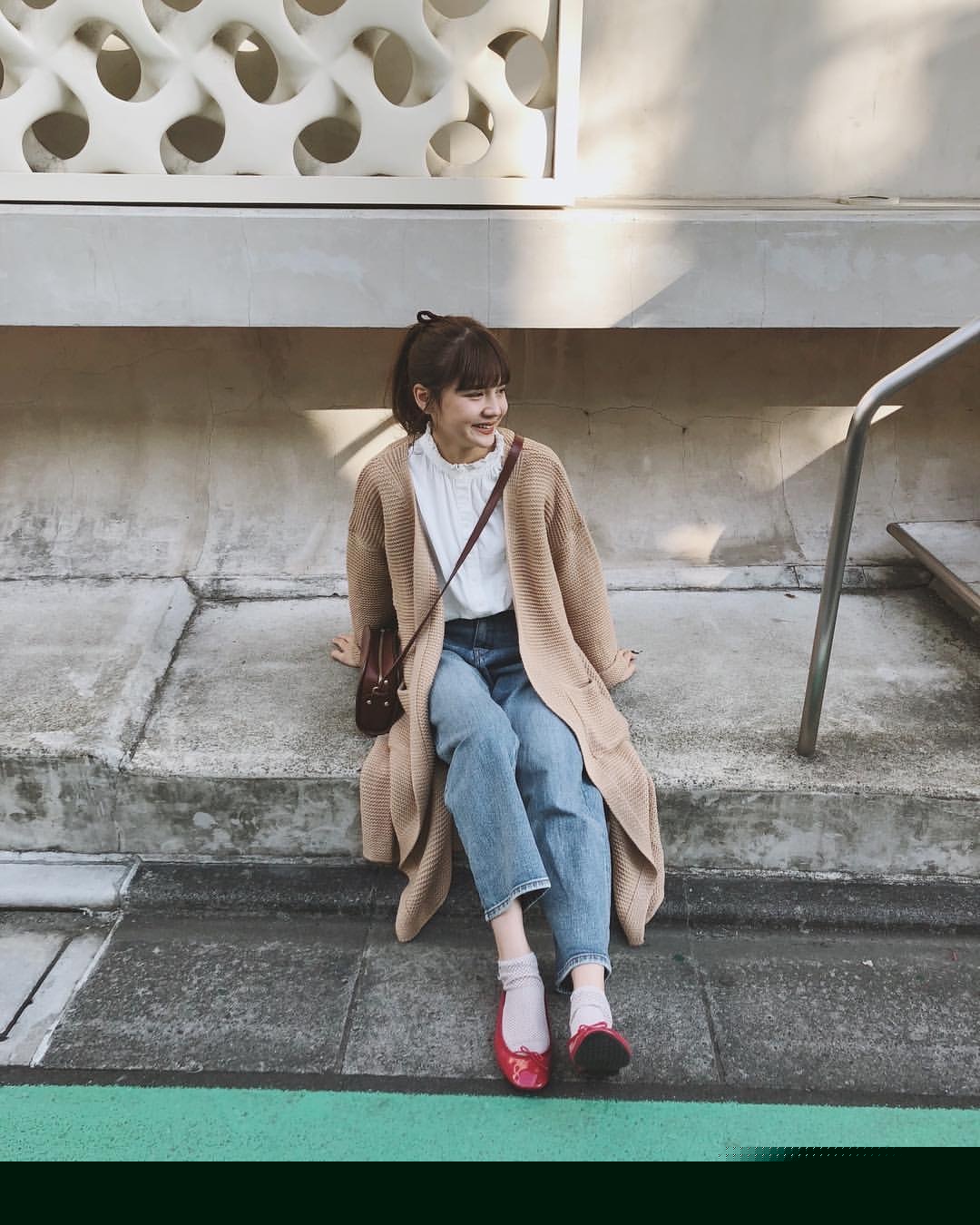穿搭平价学生党微胖小个子博主,日本受欢迎的小个子模特