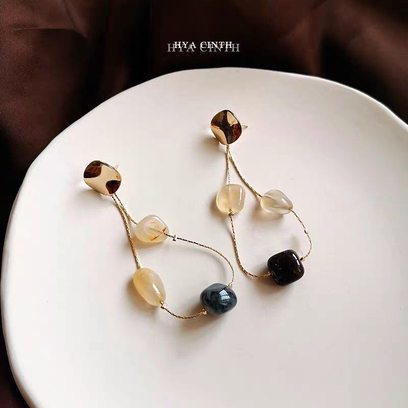 秋冬复古轻奢耳钉,轻奢闪钻珍珠耳环女时尚耳饰