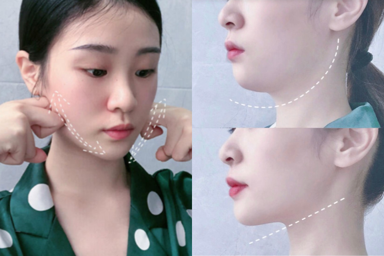 松垮双下巴就靠这4步骤救回来！7天见效瘦脸手法，不必P图修小脸
