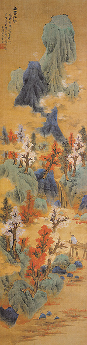 明代吕纪山水画作品高清大图赏析,明代周用山水画作品高清大图赏析