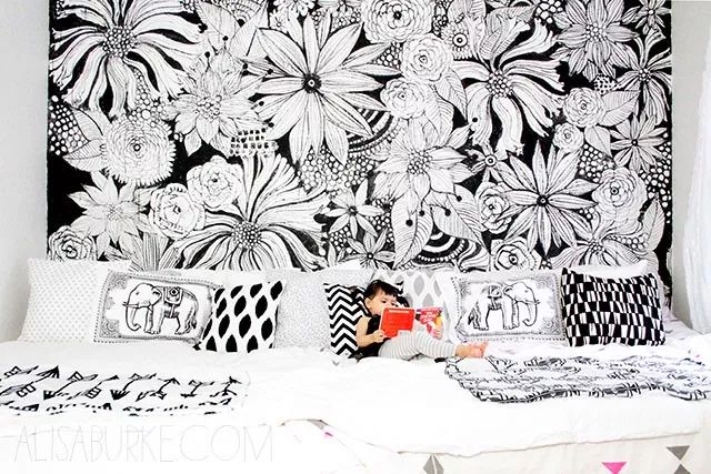 你家的墙贴,墙绘自己的家