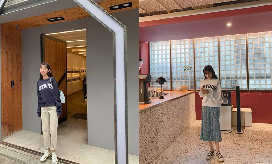 小个子韩国秋天穿搭,韩国美女秋天穿搭