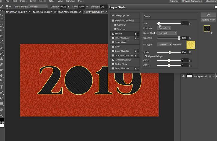2019年新年贺卡图片,新的一年的新年贺卡