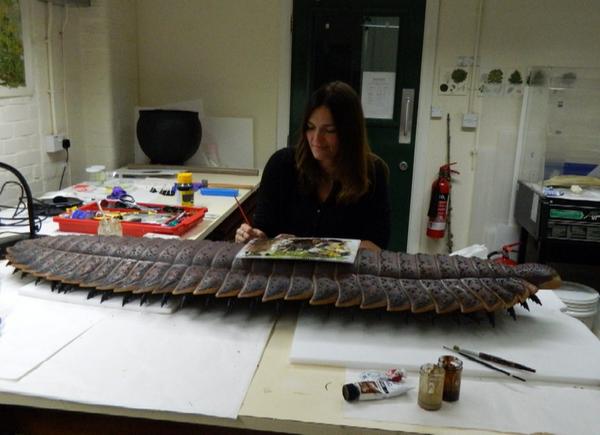 巨型蜈蚣虫怪,远古生物长三米的巨大蜈蚣