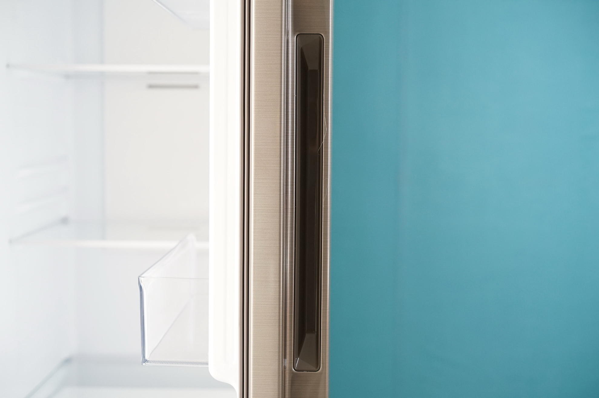 647mm纤薄机身，时尚设计：海尔BCD-515WDPD对开门冰箱