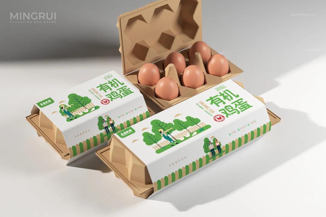 鸡蛋包装还可以这样利用,鸡蛋包装设计清新风格