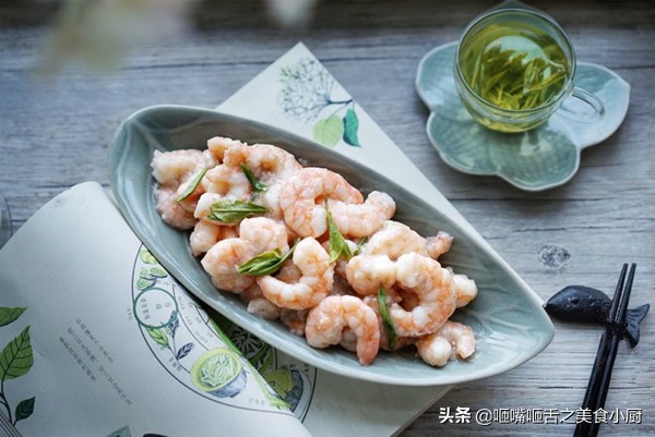 正宗的龙井虾仁,简单的龙井虾仁