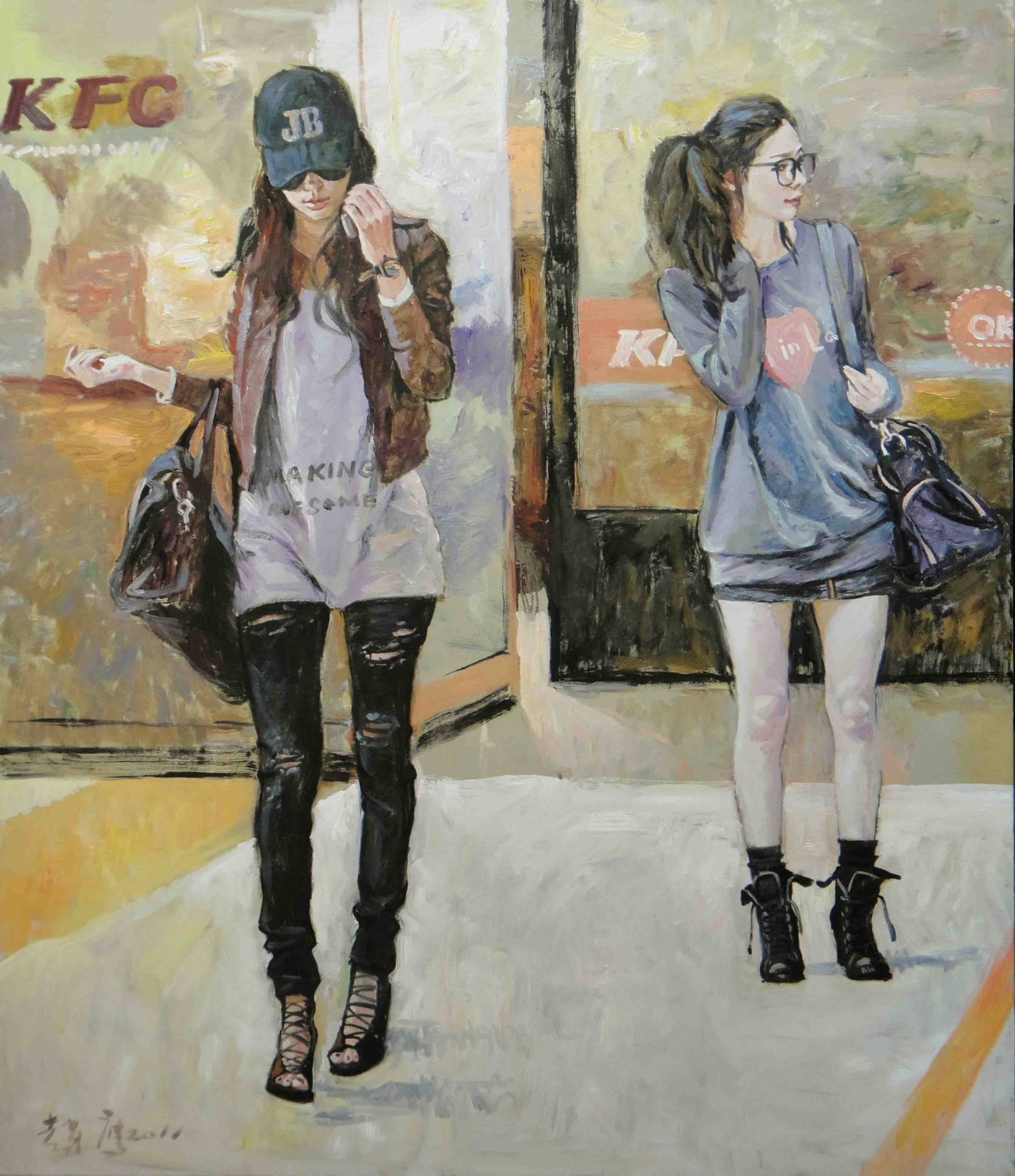 柠檬汁氤在水中　角落里美人如茵——画家赵鹰的写意油画