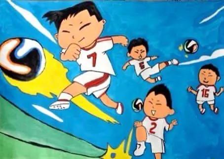 手工足球内马尔,足球diy绘画儿童