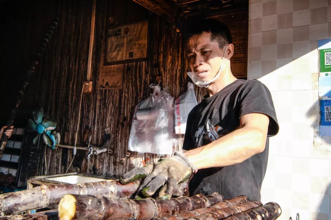 海南最火烤甘蔗,海口烤甘蔗的在哪里