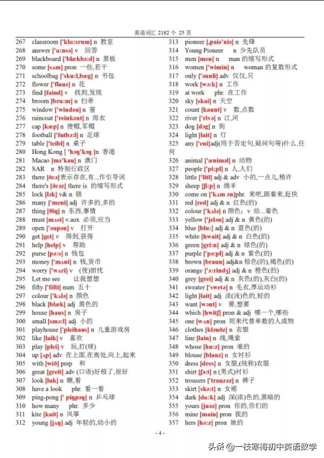 寒假英语单词快速学习,寒假英语学习表