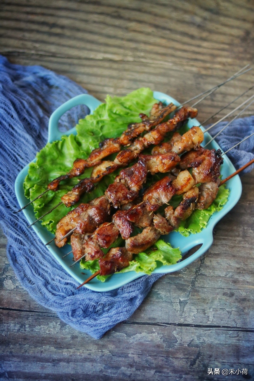 烧烤店的烤肉串的腌制方法视频,肉串自己怎么腌