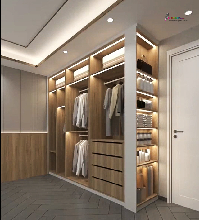 卧室布置一床一衣柜,小平米主卧室多收纳设计方案