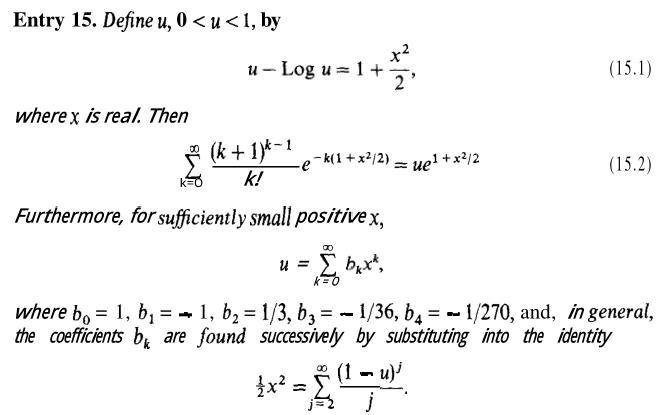拉马努金总结了多少公式,拉马努金笔记完整