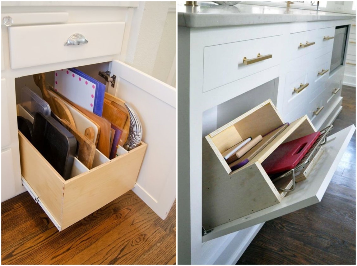 厨房地柜90度转角收纳,厨房深柜地柜收纳