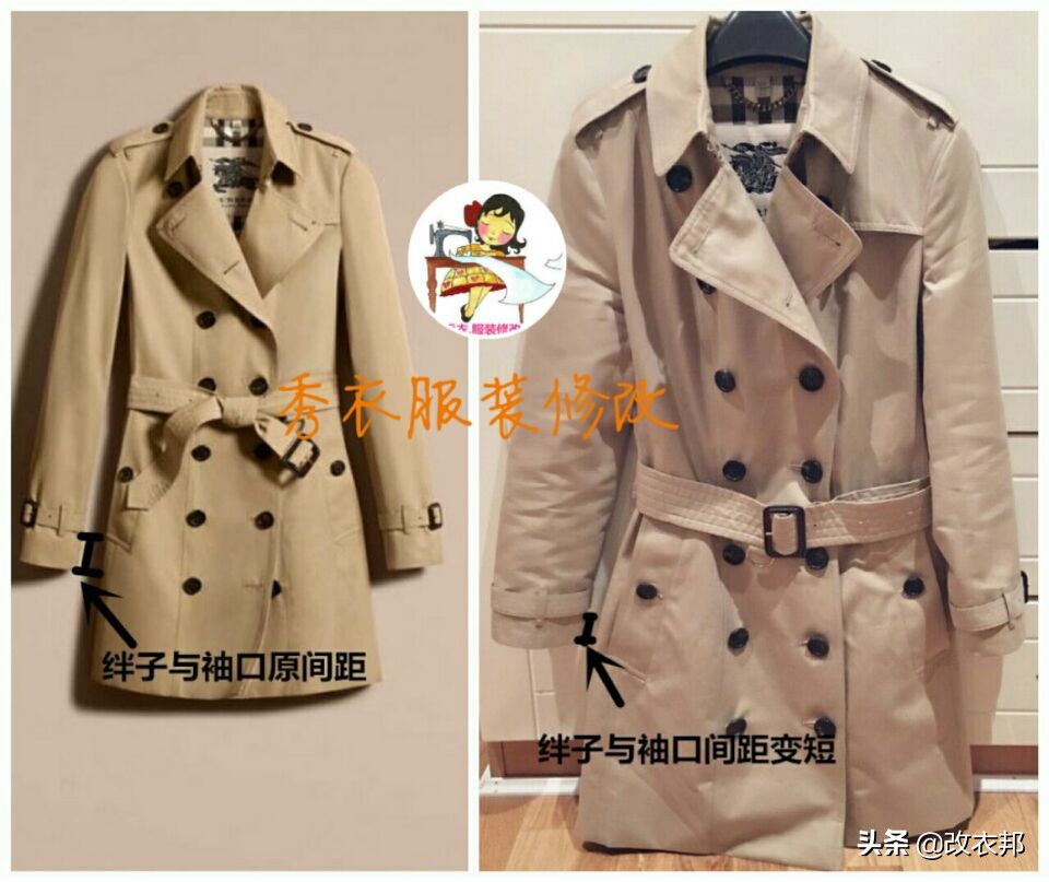 风衣袖子长了怎么改短视频,风衣袖子长隐形缝法